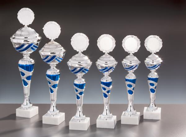 6er Pokal Serie bis 42,9cm Größe inkl. Aluschild/Schrift/Logo/Montage