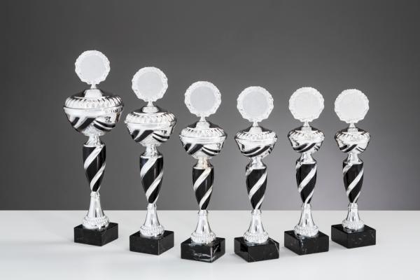 6er Pokal Serie bis 37,5cm Größe inkl. Aluschild/Schrift/Logo/Montage