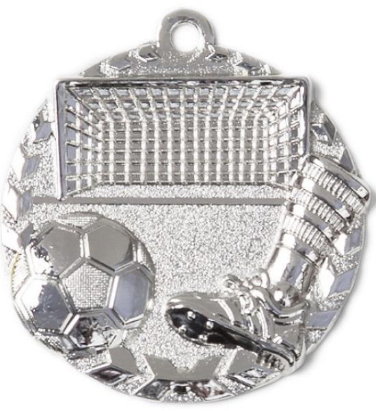 Fußballmedaille 47mm inkl. 10mm Band,Aufkleber/Text und Montage je 1,30