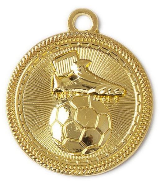 Fußball Medaille 70mm Ø inkl.22mm Band,Aukleber mit Text und Montage 1,70€