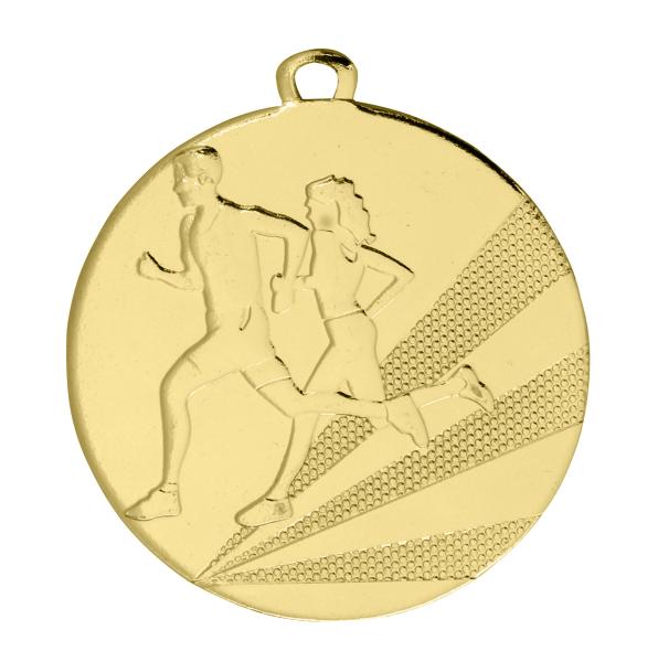50mm Ø Medaille Laufen , inkl. 10mm Band/Aufkleber/Text/Logo/Montage je 1,10€