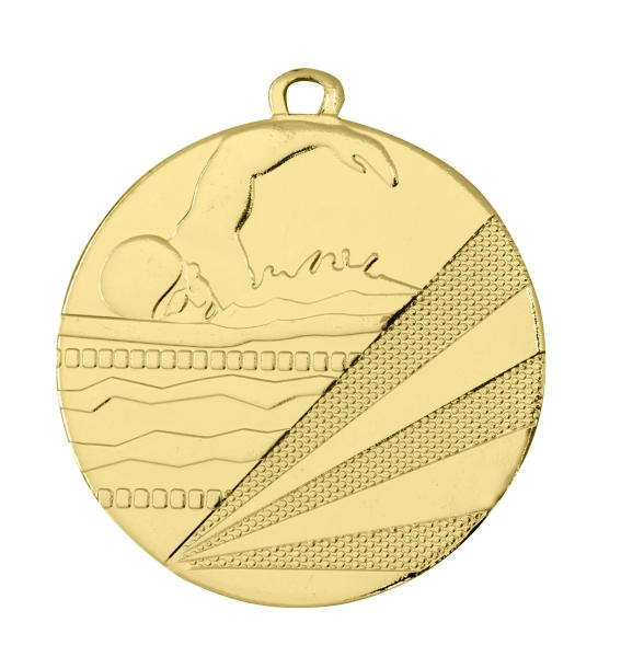 50mm Ø Medaille Schwimmen , inkl. 10mm Band/Aufkleber/Text/Logo/Montage je 1,10€