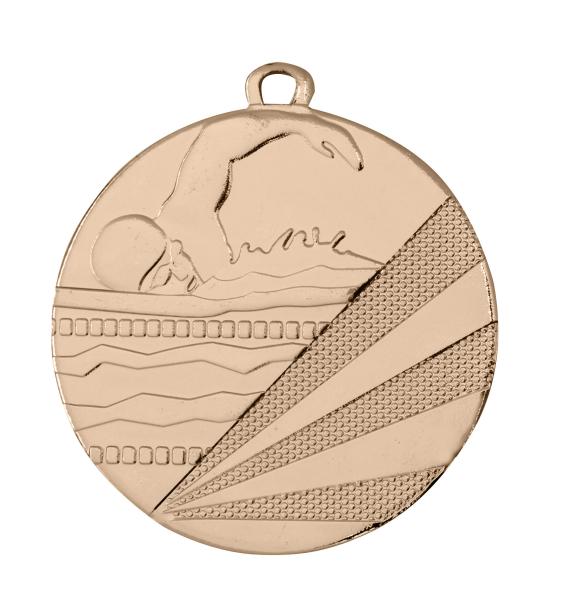 50mm Ø Medaille Schwimmen , inkl. 10mm Band/Aufkleber/Text/Logo/Montage je 1,10€