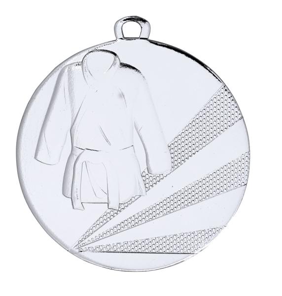 50mm Ø Medaille Karate/Judo , inkl. 10mm Band/Aufkleber/Text/Logo/Montage je 1,10€