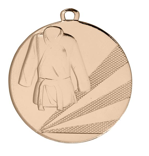 50mm Ø Medaille Karate/Judo , inkl. 10mm Band/Aufkleber/Text/Logo/Montage je 1,10€