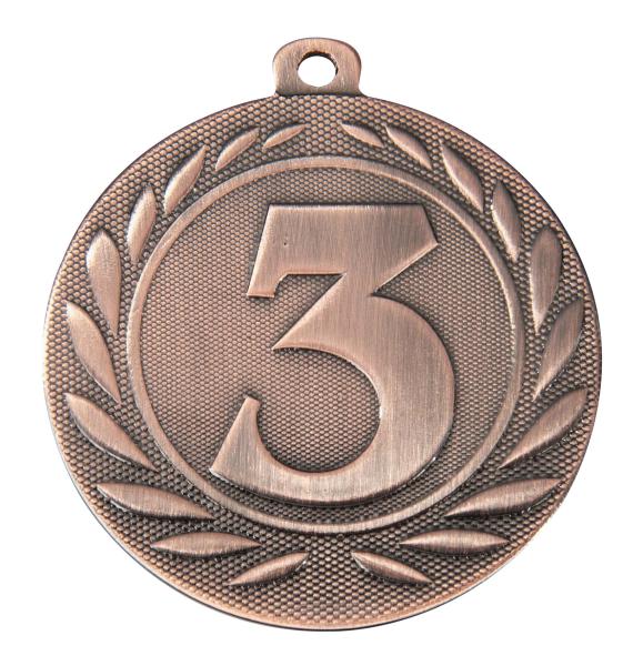 50mm Ø Medaille 1-2-3 , inkl. 10mm Band/Aufkleber/Text/Logo/Montage je 1,10€