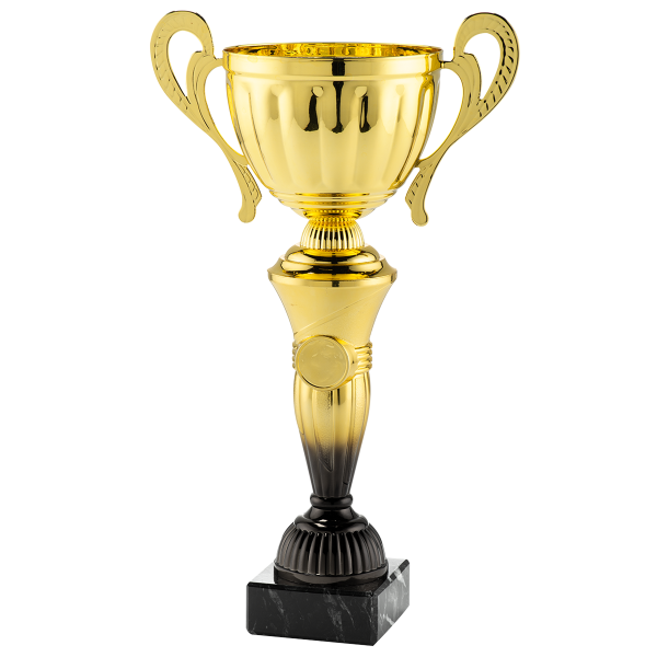 Farbverlauf Pokal gold/schwarz bis 38cm hoch