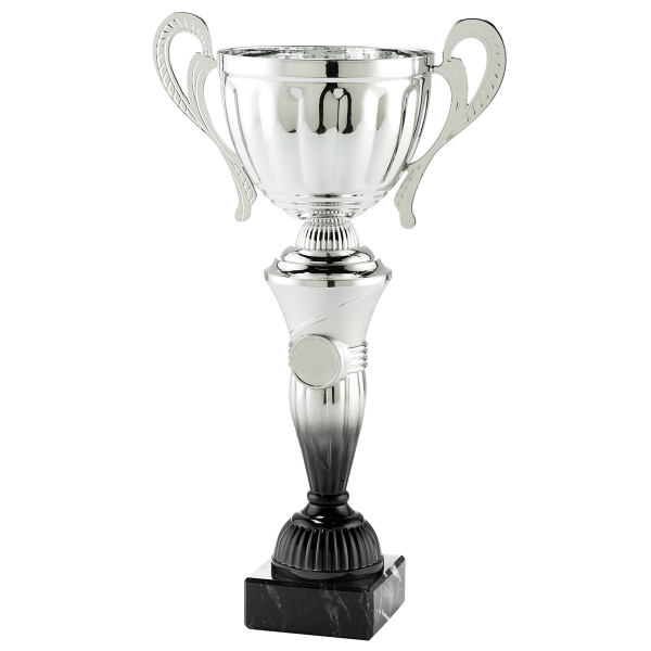 Farbverlauf Pokal silber/schwarz bis 38cm hoch