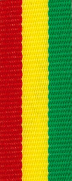 10mm Band Rot/Gelb/Grün