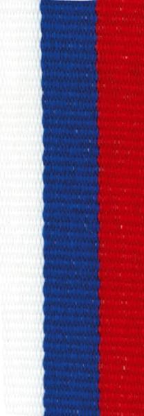 10mm Band Weiß/Blau/Rot