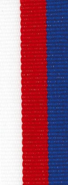 10mm Band Weiß/Rot/Blau