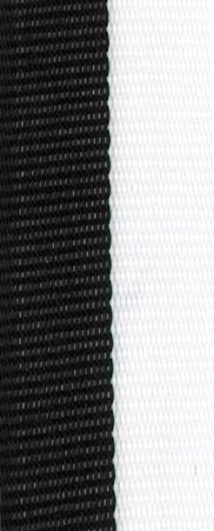 10mm Band Schwarz/Weiß