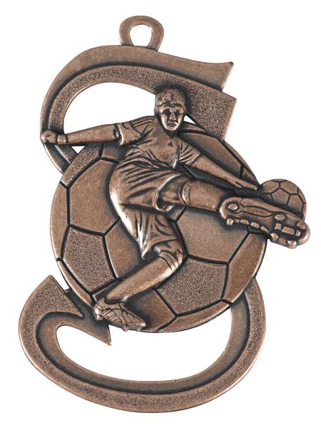 Fußballmedaille 60x40mm alles inkl. im Preis 1,60€ je Stück