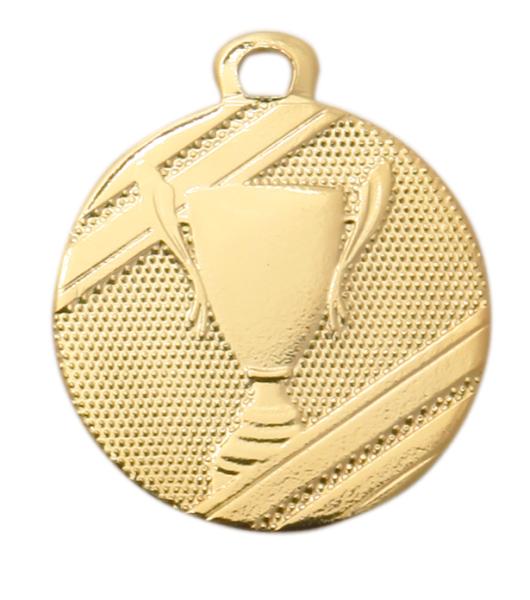 32mm Ø Medaille Siegerpokal 3 Farben zur Wahl,inkl. 10mm Band/Aufkleber/Montage je 0,85€