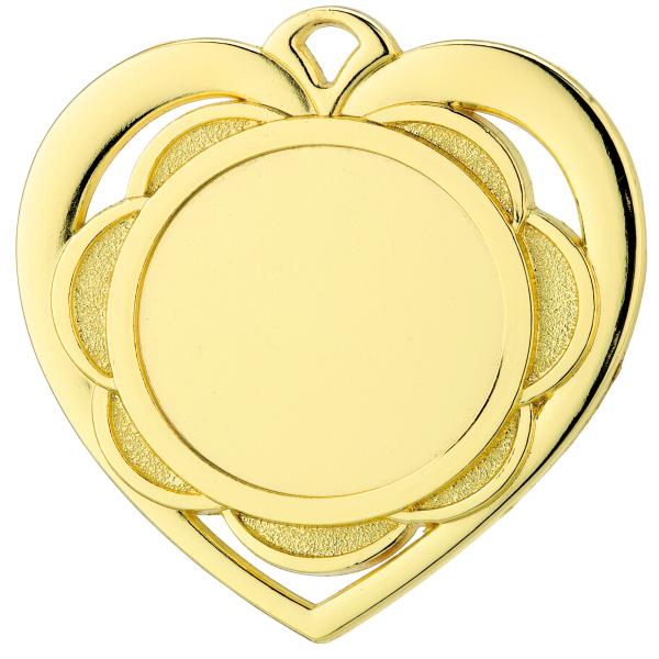 Medaille Herz Form 50mm Ø ,3Farben inkl- Schrift,Band und Montage je 1,40€