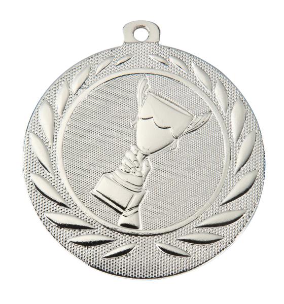 Medaille 50mm Siegerpokal inkl. 10mm Band,Aufkleber mit Schrift und die Montage je 1,10€
