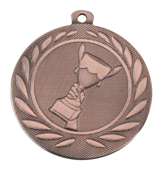 Medaille 50mm Siegerpokal inkl. 10mm Band,Aufkleber mit Schrift und die Montage je 1,10€