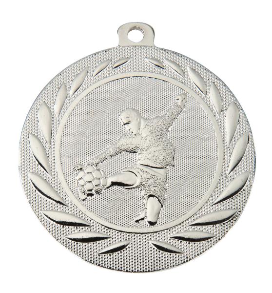 Fußballmedaille 50mm inkl. 10mm Band,Aufkleber mit Schrift und die Montage je 1,10€