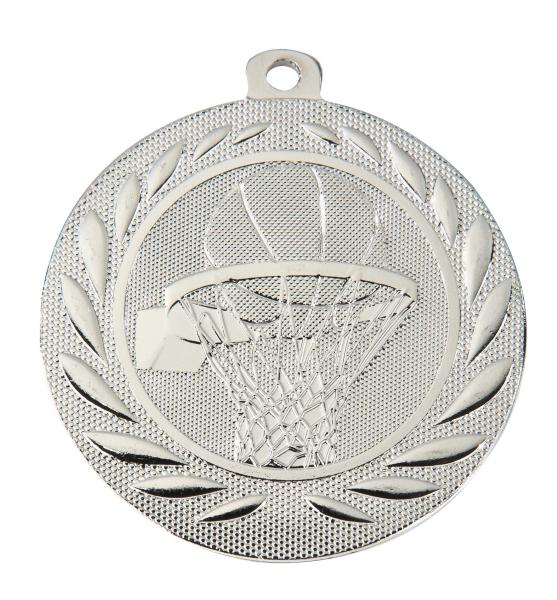 50mm Ø Medaille Basketball , inkl. 10mm Band/Aufkleber/Text/Logo/Montage je 1,10€