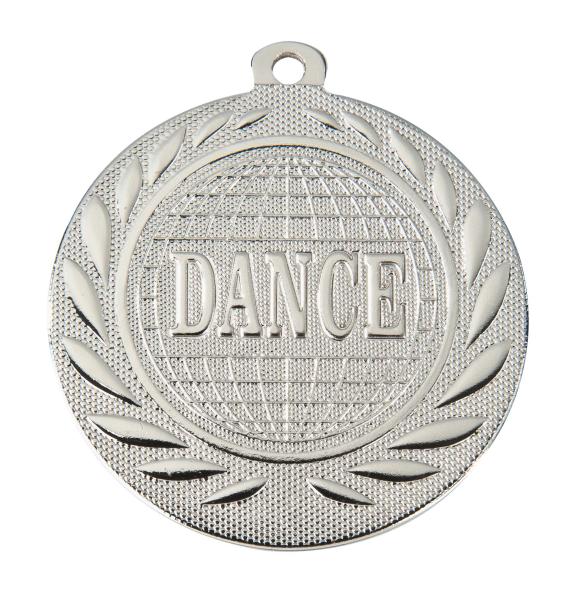 50mm Ø Medaille Tanzen , inkl. 10mm Band/Aufkleber/Text/Logo/Montage je 1,10€