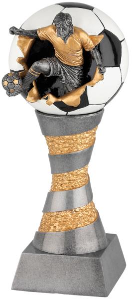 Schwere Resin Fußballpokale 6 Größen zur Wahl oder als Set.inkl. Aluschild und Montage