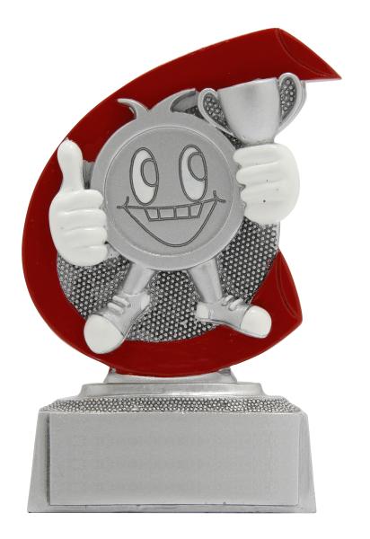 Ständer Figur aus Resin für jede Sportart,inkl. Schrift/Logo in Farbe und die Montage