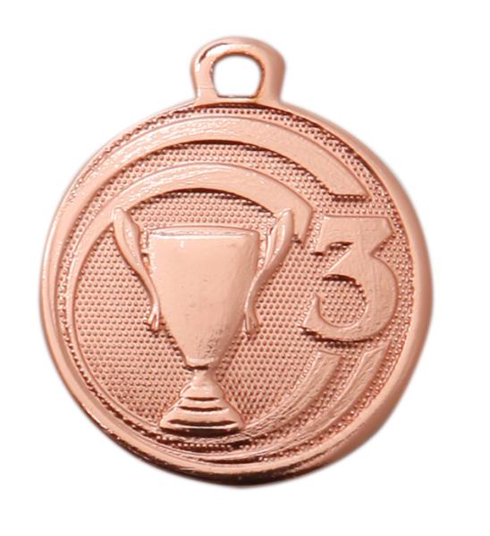 32mm Ø Medaille Siegerpokal/Plätze 3 Farben zur Wahl,inkl. 10mm Band/Aufkleber/Montage