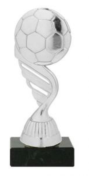 Fußballtrophäe 15cm hoch 3 Farben zur Wahl inkl. Aufkleber mit Schrift/Vereinslogo und Montage