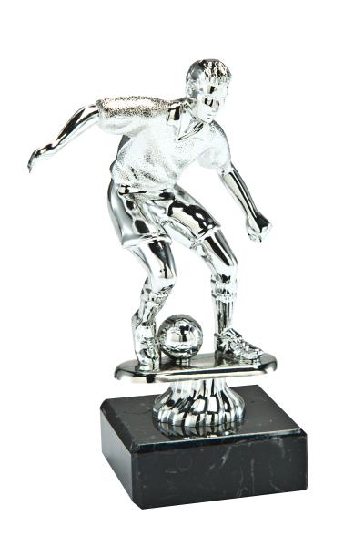 Fußballspieler auf Marmorsockel 13,5cm inkl.Aufkleber u.Montage