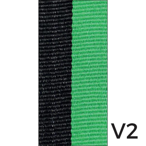 Band 22mm Schwarz/Grün